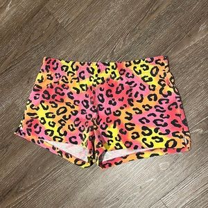 Colored Leopard Print Shorts